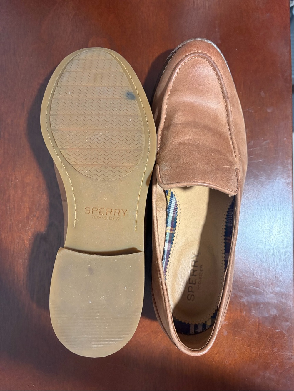 Sperry Woman’s Brown Leather Slip-On Loafers - Picture 4 of 7